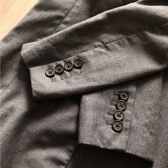 J. Crew Super 120s Merino Wool Grey Blazer Jacket - Picture 9 of 15